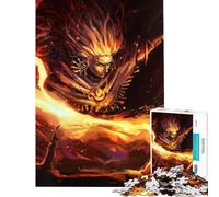 Puzzle 1000 pièces pour Adolescents Épée de feu légendaire Jeu éducatif défi Jeu de détente Analyse et logique Idée Cadeau (Dimensions 50x75cm)
