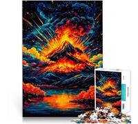 Puzzle 1000 pièces pour Adolescents Éruption volcanique Jeu Familial Anti-Stress Défi Difficile Super Cadeau 75x50cm