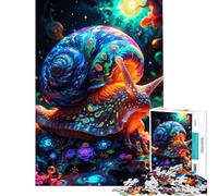 Puzzle 1000 pièces pour Adolescents Escargot psychédélique Aide à exercer Le Cerveau l’Analyse et la logique Jeux Amusants pour Les 14 Ans et Plus (50x75cm)
