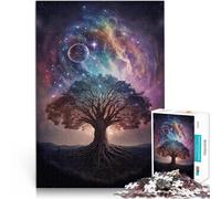 Puzzle 1000 pièces pour Adolescents Espace de l'arbre Jouets de Divertissement Familial Renforcer l'amour Entre Les Couples 50x70cm