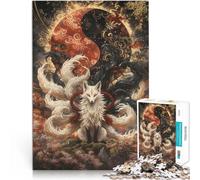 Puzzle 1000 pièces pour Adolescents Esprit du Renard à Neuf queues Jouet éducatif Anti-Stress Bon Cadeau 52x38cm