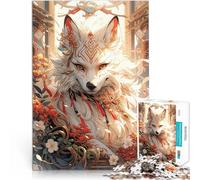 Puzzle 1000 pièces pour Adolescents Esprit Kitsune Entraînez Votre Cerveau et Vos Mains Jeu éducatif pour Anniversaire, Noël 52x38cm