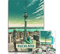 Puzzle 1000 pièces pour Adolescents et Adultes à Auckland, idéal pour Un Jeu éducatif ou Un Cadeau pour Toute la Famille (75x50cm)