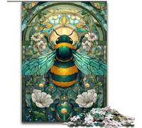 Puzzle 1000 pièces pour Adolescents et Adultes Abeille, Jeu Familial Anti-Stress, défi Difficile, Une œuvre d'art pour Les 14 Ans et Plus (Taille 26x38cm)
