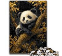 Puzzle 1000 pièces pour Adolescents et Adultes, Animaux Panda, Jeu Stimulant et éducatif en Famille pour Anniversaire et Noël, 26x38cm