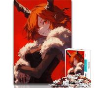 Puzzle 1000 pièces pour Adolescents et Adultes Anime Demon Girl 1000 pièces pour Adultes Anti-Stress Staycation Kill Time Interaction Parent-Enfant 38x26cm