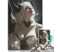Puzzle 1000 pièces pour Adolescents et Adultes, Anime Evil Girl, activités familiales Amusantes à la Maison, Cadeau d'anniversaire, Cadeaux de Voyage 38x26cm