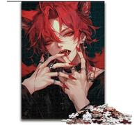 Puzzle 1000 pièces pour Adolescents et Adultes, Anime Fox Mask Girl, Anti-Stress, défi Difficile, Cadeaux du Père Noël Secret (Taille 50x75cm)