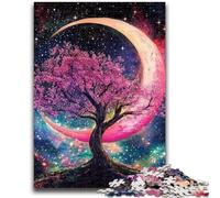 Puzzle 1000 pièces pour Adolescents et Adultes Arbre Yin Yang pour Les 14 Ans et Plus Jeu de Quiz Activités Amusantes à la Maison, Cadeau d'anniversaire, Cadeaux de Voyage 26x38cm