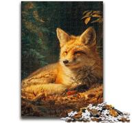 Puzzle 1000 pièces pour Adolescents et Adultes Art Animalier du Renard Design Vibrant et Unique Expérience de Puzzle relaxante et stimulante 50x75cm