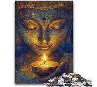 Puzzle 1000 pièces pour Adolescents et Adultes, Art Bouddha, Puzzle 1000 pièces, Staycation Kill Time avec pièces de Formes aléatoires entièrement emboîtables (50x75cm)