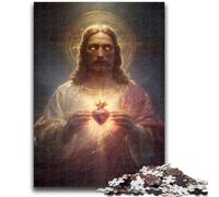 Puzzle 1000 pièces pour Adolescents et Adultes, Art de Jésus, Jouets éducatifs, activités Amusantes à la Maison, Cadeau d'anniversaire, Cadeau de Voyage 38x26cm