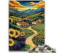 Puzzle 1000 pièces pour Adolescents et Adultes, Art du Paysage, Anti-Stress, défi Difficile, adapté à la décoration de Bureau, 26x38cm
