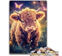 Puzzle 1000 pièces pour Adolescents et Adultes Bébé Yak Jeu Stimulant et éducatif en Famille pour Anniversaire et Noël 50x75cm