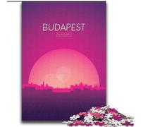 Puzzle 1000 pièces pour Adolescents et Adultes Budapest Hongrie Amusement en Famille Activités Amusantes à la Maison, Cadeau d'anniversaire, Cadeaux de Voyage, pour et 14 Ans (38x52cm) 1000 pièces
