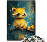 Puzzle 1000 pièces pour Adolescents et Adultes Ce Jeu éducatif en Famille sur Le thème du bébé Raton Laveur est idéal comme Cadeau pour Toute la Famille 14 Ans et Plus, 26x38cm