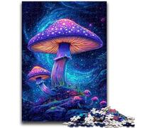 Puzzle 1000 pièces pour Adolescents et Adultes, Champignons psychédéliques, Jeux éducatifs pour la Famille, décoration d'intérieur, Cadeau (38x26cm)