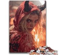 Puzzle 1000 pièces pour Adolescents et Adultes, Chat Mystique de la Savane, Jouets éducatifs et Amusants, activités à la Maison, Cadeau d'anniversaire, Cadeau de Voyage 50x75cm