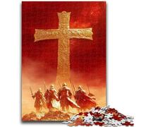 Puzzle 1000 pièces pour Adolescents et Adultes Chevalier de l'armée de la Croisade 1000 pièces pour Adolescents, liste de souhaits avec Père Noël pour et 14 Ans (50x75cm)