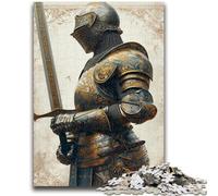Puzzle 1000 pièces pour Adolescents et Adultes, Chevaliers médiévaux, Jeux éducatifs pour la Famille, décoration d'intérieur, Cadeau (75x50cm)