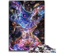 Puzzle 1000 pièces pour Adolescents et Adultes Chouette Fantastique Design Dynamique et Unique Expérience de Puzzle relaxante et stimulante 26x38cm