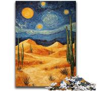 Puzzle 1000 pièces pour Adolescents et Adultes, Ciel Nocturne du désert, Jeu de Quiz pour Les 14 Ans et Plus, activités Amusantes à la Maison, Cadeau d'anniversaire, Cadeaux de Voyage 26x38cm