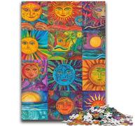 Puzzle 1000 pièces pour Adolescents et Adultes Collage Soleil Souriant Convient aux Personnes de 14 Ans et Plus Jeu éducatif Jouet de défi Cadeau pour Les Anniversaires 50x75cm