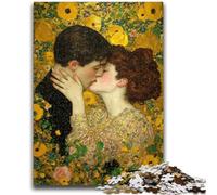 Puzzle 1000 pièces pour Adolescents et Adultes, Couple Qui s'embrasse, Anti-Stress, séjour, Tuer Le Temps, liste de souhaits avec Le Père Noël 50x75cm