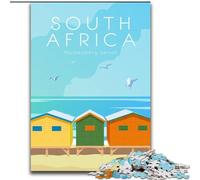 Puzzle 1000 pièces pour Adolescents et Adultes d'Afrique du Sud, adapté aux Personnes de 14 Ans et Plus, Jeux éducatifs, Cadeaux du Père Noël Secret, 26x38cm