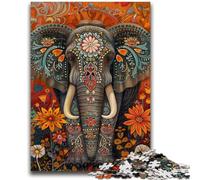 Puzzle 1000 pièces pour Adolescents et Adultes, éléphant Mort, Anti-Stress, défi Difficile, adapté à la décoration de Bureau, 50x75cm