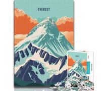 Puzzle 1000 pièces pour Adolescents et Adultes Everest Majesty, Un défi Difficile et Anti-Stress, idéal comme Cadeau pour Toute la Famille (75x50cm)