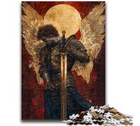 Puzzle 1000 pièces pour Adolescents et Adultes Fantasy Angel Knight 1000 pièces pour Adolescents, Jeux Amusants, décoration Murale, Cadeaux d'anniversaire et de Noël Uniques (50x75cm)