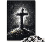 Puzzle 1000 pièces pour Adolescents et Adultes Fantasy Cross 1000 pièces pour Adultes, avec Affiche et fiche de Questions-réponses pour Les 14 Ans et Plus (50x75cm)