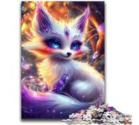 Puzzle 1000 pièces pour Adolescents et Adultes Fantasy Fox Design Vibrant et Unique Expérience de Puzzle relaxante et stimulante 50x75cm