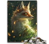 Puzzle 1000 pièces pour Adolescents et Adultes Fantasy Fox pour Les 14 Ans et Plus Jeu intellectuel Cadeaux d'anniversaire de Noël 26x38cm