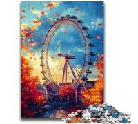 Puzzle 1000 pièces pour Adolescents et Adultes Grande Roue Anti-Stress Défi Difficile pour Toute la Famille 26x38cm