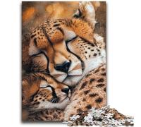 Puzzle 1000 pièces pour Adolescents et Adultes, guépard des prairies, Jouet éducatif Anti-Stress, Interaction Parent-Enfant, pour Les Enfants de 14 Ans et Plus, 38x26cm