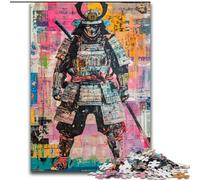 Puzzle 1000 pièces pour Adolescents et Adultes Guerrier Ninja Japonais, Jouet éducatif idéal comme Cadeau pour Toute la Famille, de 14 Ans et Plus (Taille 50x75cm)