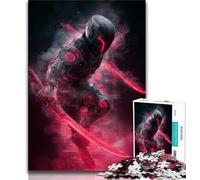 Puzzle 1000 pièces pour Adolescents et Adultes, Guerriers Néon, Puzzle pour Adultes, Jeux éducatifs, décoration Murale, Cadeaux d'anniversaire et de Noël Uniques (Taille 38x26cm)