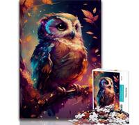 Puzzle 1000 pièces pour Adolescents et Adultes, Hibou Mignon, Jeux éducatifs, décoration Murale, Cadeaux d'anniversaire et de Noël Uniques (Taille 75x50cm)