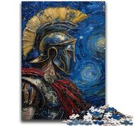 Puzzle 1000 pièces pour Adolescents et Adultes, Jeu de réflexion « Guerrier du Ciel Nocturne », décoration Murale, Cadeaux d'anniversaire et de Noël Uniques, 50x75cm