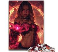 Puzzle 1000 pièces pour Adolescents et Adultes, Jeu éducatif Anti-Stress, Fille Elfe animée, Interaction Parent-Enfant, pour Les Enfants de 14 Ans et Plus, 50x75cm
