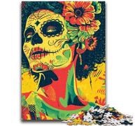 Puzzle 1000 pièces pour Adolescents et Adultes, Jouets de Fille Squelette, Jeux éducatifs, Anti-Stress, décoration d'intérieur Unique et Cadeaux 26x38cm