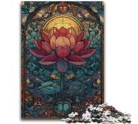 Puzzle 1000 pièces pour Adolescents et Adultes, Jouets éducatifs Lotus Art, Anti-Stress, décoration d'intérieur Unique et Cadeaux 26x38cm
