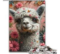 Puzzle 1000 pièces pour Adolescents et Adultes Jungle Alpaga, pour Les 14 Ans et Plus, Jeu éducatif, défi, Jouet, Cadeau d'anniversaire (Taille 50x75cm)