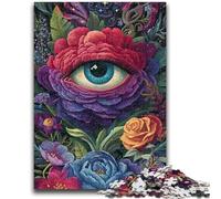 Puzzle 1000 pièces pour Adolescents et Adultes Jungle Eyes pour Les 14 Ans et Plus Jeu de Quiz Activités Amusantes à la Maison, Cadeau d'anniversaire, Cadeaux de Voyage 26x38cm