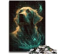 Puzzle 1000 pièces pour Adolescents et Adultes Labrador Retriever pour Les 14 Ans et Plus Cadeaux intéressants pour la réduction du Stress pour Les Amis et la Famille 26x38cm