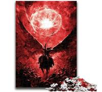 Puzzle 1000 pièces pour Adolescents et Adultes Le Chevalier Noir, Un défi Difficile et Anti-Stress, est idéal comme Cadeau pour Toute la Famille 26x38cm