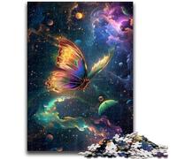 Puzzle 1000 pièces pour Adolescents et Adultes Le Jeu éducatif Familial Galaxy Butterfly est idéal comme Cadeau pour Toute la Famille 14 Ans et Plus 26x38cm