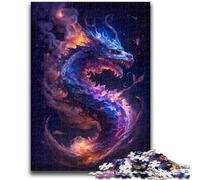 Puzzle 1000 pièces pour Adolescents et Adultes Le Jeu éducatif Familial Galaxy Fantasy Dragon est idéal comme Cadeau pour Toute la Famille 14 Ans et Plus, 50x75cm
